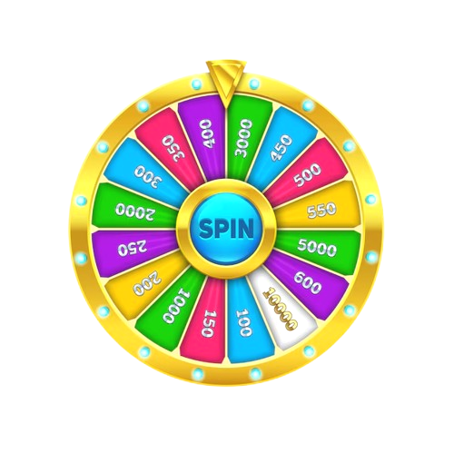 Jackpot Wheel Casino bonus wheel animation showing $7,000 welcome package