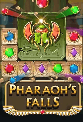 Pharaoh’s Falls slot game with ancient Egypt theme and cascading reels
